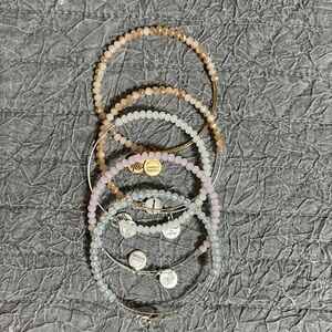 5 Alex and Ani Beaded Bracelets